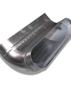 Bend 90deg 80/320 vertically with shortened plug-in coupling